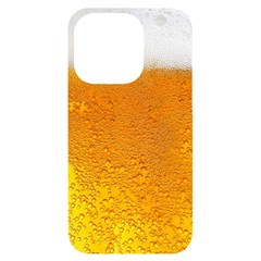 Beer Bubbles Pattern Iphone 14 Pro Black Uv Print Case