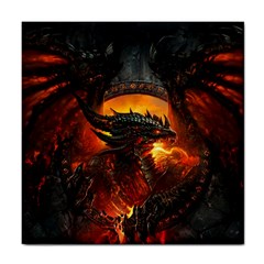 Dragon Fire Fantasy Art Tile Coaster