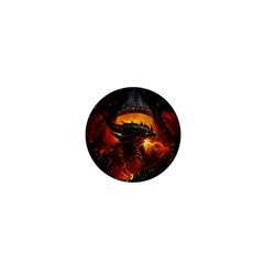 Dragon Fire Fantasy Art 1  Mini Buttons