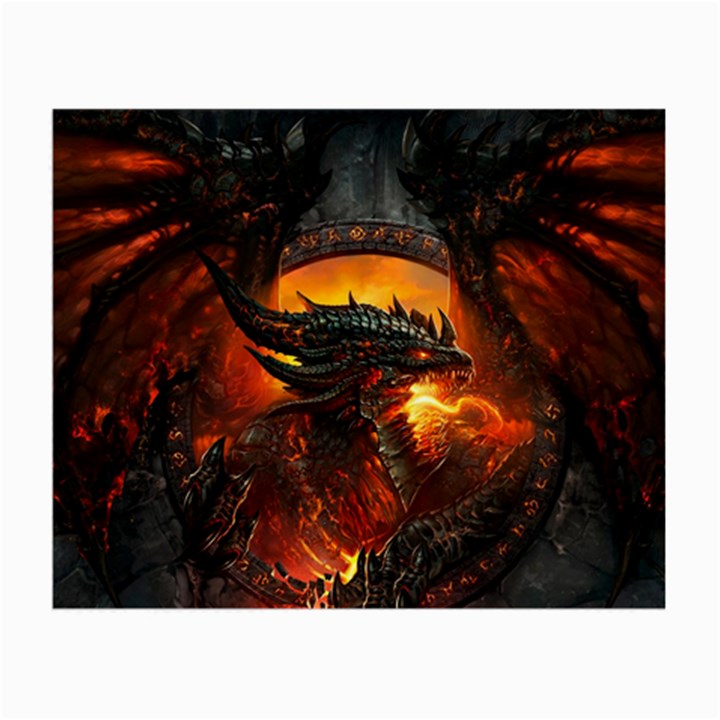 Dragon Fire Fantasy Art Small Glasses Cloth