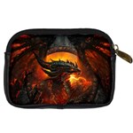 Dragon Fire Fantasy Art Digital Camera Leather Case Back