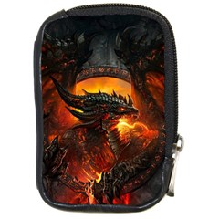 Dragon Fire Fantasy Art Compact Camera Leather Case