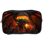 Dragon Fire Fantasy Art Toiletries Bag (Two Sides) Back