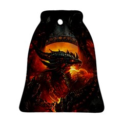 Dragon Fire Fantasy Art Bell Ornament (two Sides)