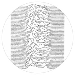 Joy Division Unknown Pleasures Round Trivet by Maspions