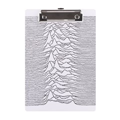 Joy Division Unknown Pleasures A5 Acrylic Clipboard by Maspions