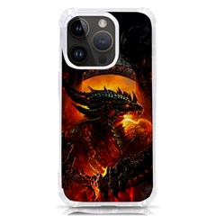 Dragon Fire Fantasy Art Iphone 14 Pro Tpu Uv Print Case by Maspions