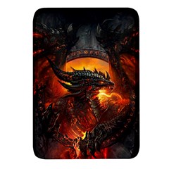 Dragon Fire Fantasy Art Rectangular Glass Fridge Magnet (4 Pack)