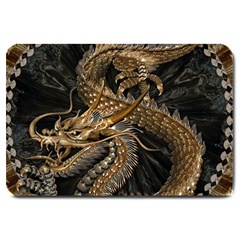 Fantasy Dragon Pentagram Large Doormat