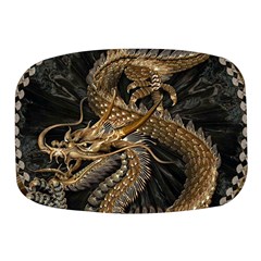 Fantasy Dragon Pentagram Mini Square Pill Box by Maspions