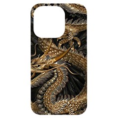 Fantasy Dragon Pentagram Iphone 14 Pro Black Uv Print Case