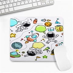 Sketch Cartoon Space Set Large Mousepad by Hannah976