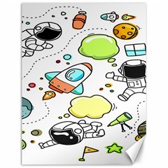 Sketch Cartoon Space Set Canvas 12  X 16  by Hannah976