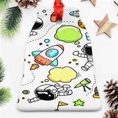 Sketch Cartoon Space Set Ornament (bell) by Hannah976