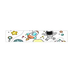 Sketch Cartoon Space Set Premium Plush Fleece Scarf (mini) by Hannah976