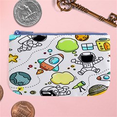 Sketch Cartoon Space Set Large Coin Purse by Hannah976