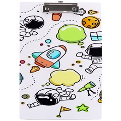 Sketch Cartoon Space Set A4 Acrylic Clipboard by Hannah976