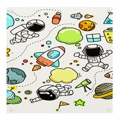 Sketch Cartoon Space Set Banner And Sign 4  X 4  by Hannah976