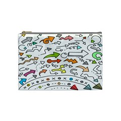 Desktop Pattern Art Graphic Design Cosmetic Bag (medium) by Hannah976