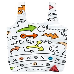 Desktop Pattern Art Graphic Design Full Print Recycle Bag (xxl) by Hannah976