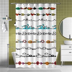 Decoration Element Style Pattern Shower Curtain 48  X 72  (small)  by Hannah976