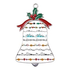 Decoration Element Style Pattern Metal Holly Leaf Bell Ornament by Hannah976