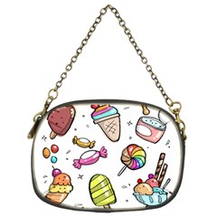 Doodle Cartoon Drawn Cone Food Chain Purse (two Sides) by Hannah976