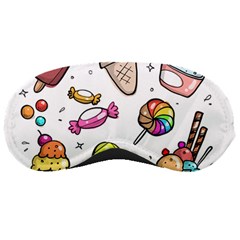 Doodle Cartoon Drawn Cone Food Sleep Mask by Hannah976