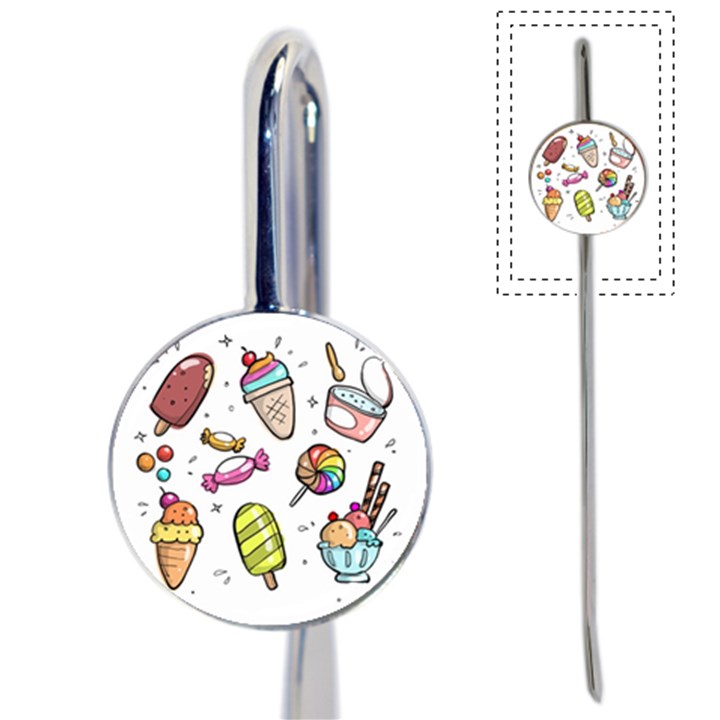 Doodle Cartoon Drawn Cone Food Book Mark