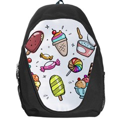 Doodle Cartoon Drawn Cone Food Backpack Bag by Hannah976