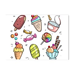 Doodle Cartoon Drawn Cone Food Crystal Sticker (a4) by Hannah976