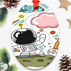 Sketch Cute Child Funny Ornament (oval) by Hannah976