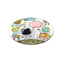 Sketch Cute Child Funny Sticker (oval) by Hannah976