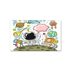 Sketch Cute Child Funny Sticker (rectangular)