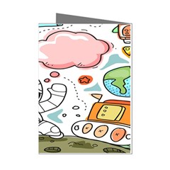 Sketch Cute Child Funny Mini Greeting Cards (pkg Of 8) by Hannah976