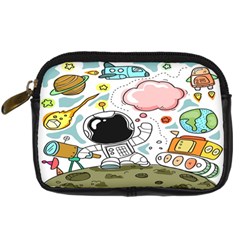 Sketch Cute Child Funny Digital Camera Leather Case by Hannah976