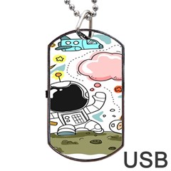 Sketch Cute Child Funny Dog Tag Usb Flash (one Side) by Hannah976