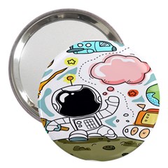 Sketch Cute Child Funny 3  Handbag Mirrors by Hannah976