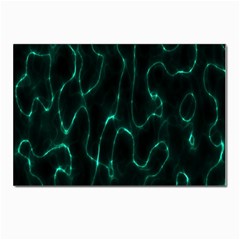 Green Pattern Background Abstract Postcard 4 x 6  (pkg Of 10) by Hannah976