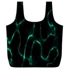 Green Pattern Background Abstract Full Print Recycle Bag (xl) by Hannah976