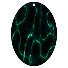 Green Pattern Background Abstract Uv Print Acrylic Ornament Oval by Hannah976