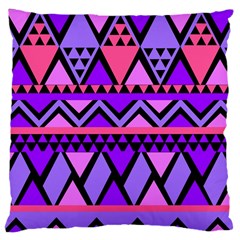 Seamless Purple Pink Pattern Large Cushion Case (two Sides) by Hannah976