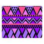 Seamless Purple Pink Pattern Two Sides Premium Plush Fleece Blanket (Large) 80 x60  Blanket Front