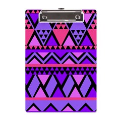 Seamless Purple Pink Pattern A5 Acrylic Clipboard by Hannah976