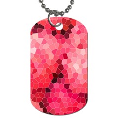 Mosaic Structure Pattern Background Dog Tag (two Sides) by Hannah976