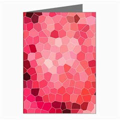 Mosaic Structure Pattern Background Greeting Cards (pkg Of 8) by Hannah976