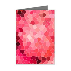 Mosaic Structure Pattern Background Mini Greeting Card by Hannah976