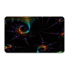 Fractal Transfer Metallic Black Magnet (rectangular) by Hannah976