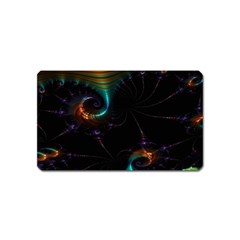 Fractal Transfer Metallic Black Magnet (name Card) by Hannah976