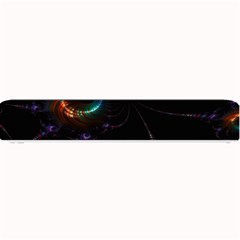 Fractal Transfer Metallic Black Small Bar Mat by Hannah976